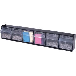 Alternative view of Deflecto Tilt Bin Interlocking Multi-Bin Storage Organizer