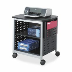 Alternative view of Safco Scoot Desk Side Hole Pattern Printer Stand