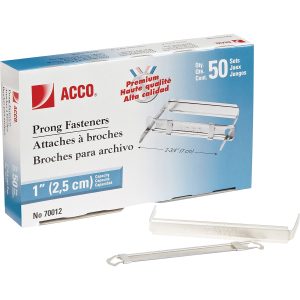 Alternative view of ACCO Standard 2H Punch Premium Prong Fastener Set - 50 pack