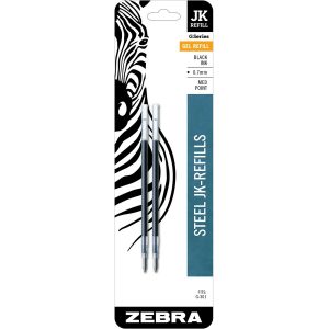 Alternative view of Zebra Pen G-301 JK Gel Stainless Steel Pen Refill - 2 Pack
