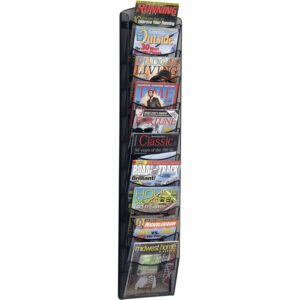 Alternative view of Safco 10-pocket Onyx Mesh Literature Rack