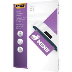 Alternative view of Fellowes Glossy Pouches - Menu, 3 mil, 25 pack-25 / Pack
