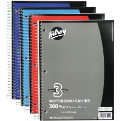 Alternative view of Hilroy Executive Coil Three Subject Notebook