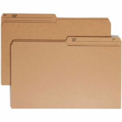 Smead 1/2 Tab Cut Legal Recycled Top Tab File Folder-100 / Box