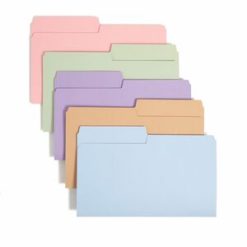 Smead SuperTab 1/2 Tab Cut Legal Recycled Top Tab File Folder - 100 / Box