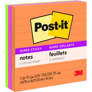 Alternative view of Post-it? Super Sticky Lined Notes
