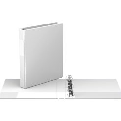 Davis Group Premium Economy, Angle D Ring, Binder, (White, 1")
