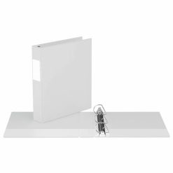 Davis Group Premium Economy, Angle D Ring, Binder, (White, 1.5")