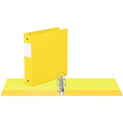 Alternative view of Davis Group Premium Economy, Round Ring, Binder, (Yellow, 2")