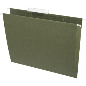 Alternative view of Business Source 1/3 Tab Cut Letter Recycled Hanging Folder - 25 Pack