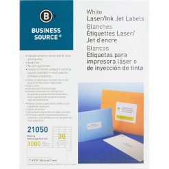 Alternative view of Business Source Bright White Premium-quality Address Labels