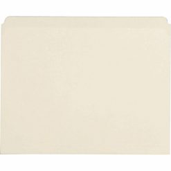 Alternative view of Business Source Straight Tab Cut Letter Recycled Top Tab File Folder - 100 Pack