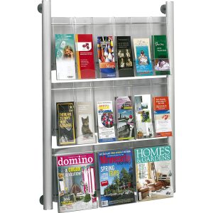 Alternative view of Safco Luxe 9 Pocket Magazine Wall Rack