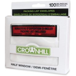 Crownhill Backloading Poly Packing List Envelope - Quantity 100 / Pack