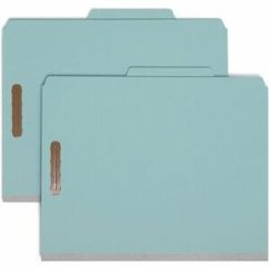 Smead 2/5 Tab Cut Letter Recycled Classification Folder - 10 / Box