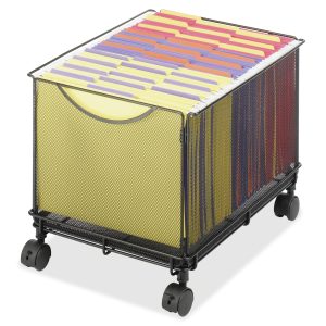 Alternative view of Safco Onyx 5211BL Mesh Rolling File Cube