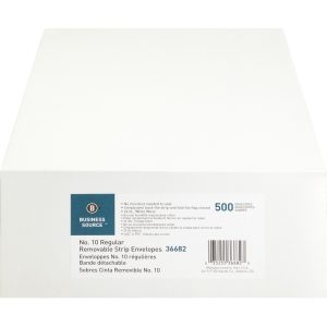 Alternative view of Business Source Regular Tint Peel/Seal Envelopes - 500 Pack