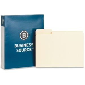 Alternative view of Business Source 1/3 Tab Cut Letter Recycled Top Tab File Folder
