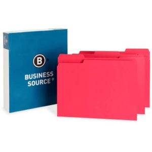 Alternative view of Business Source 1/3 Tab Cut Letter Recycled Top Tab File Folder
