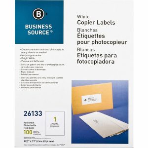 Alternative view of Business Source 8-1/2"x11" Copier Labels