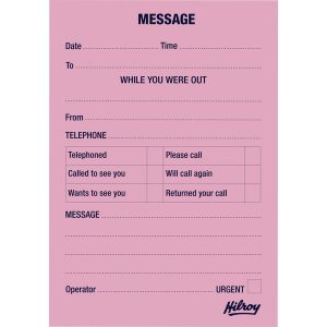Alternative view of MeadWestvaco 46554 Telephone/Message Pad