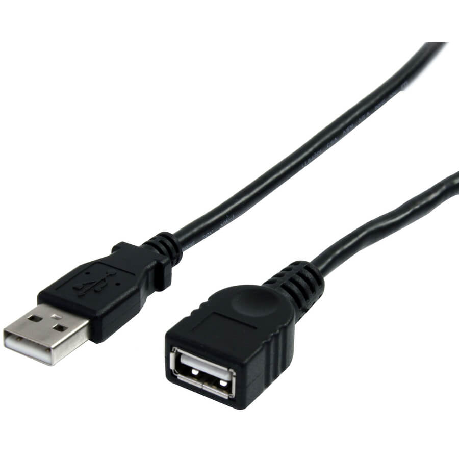 StarTech.com 3 ft Black USB 2.0 Extension Cable A to A - M/F - Image 3
