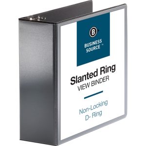 Alternative view of Business Source Basic D-Ring View Binders