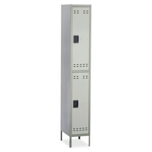 Alternative view of Safco Double-Tier Two-tone Locker with legs