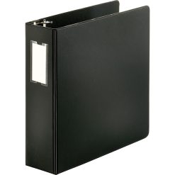 Alternative view of Business Source Slanted 3" D-ring Binders - Black