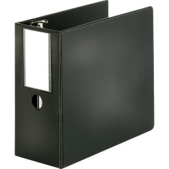 Alternative view of Business Source Slanted D-ring 5" Binder - Black