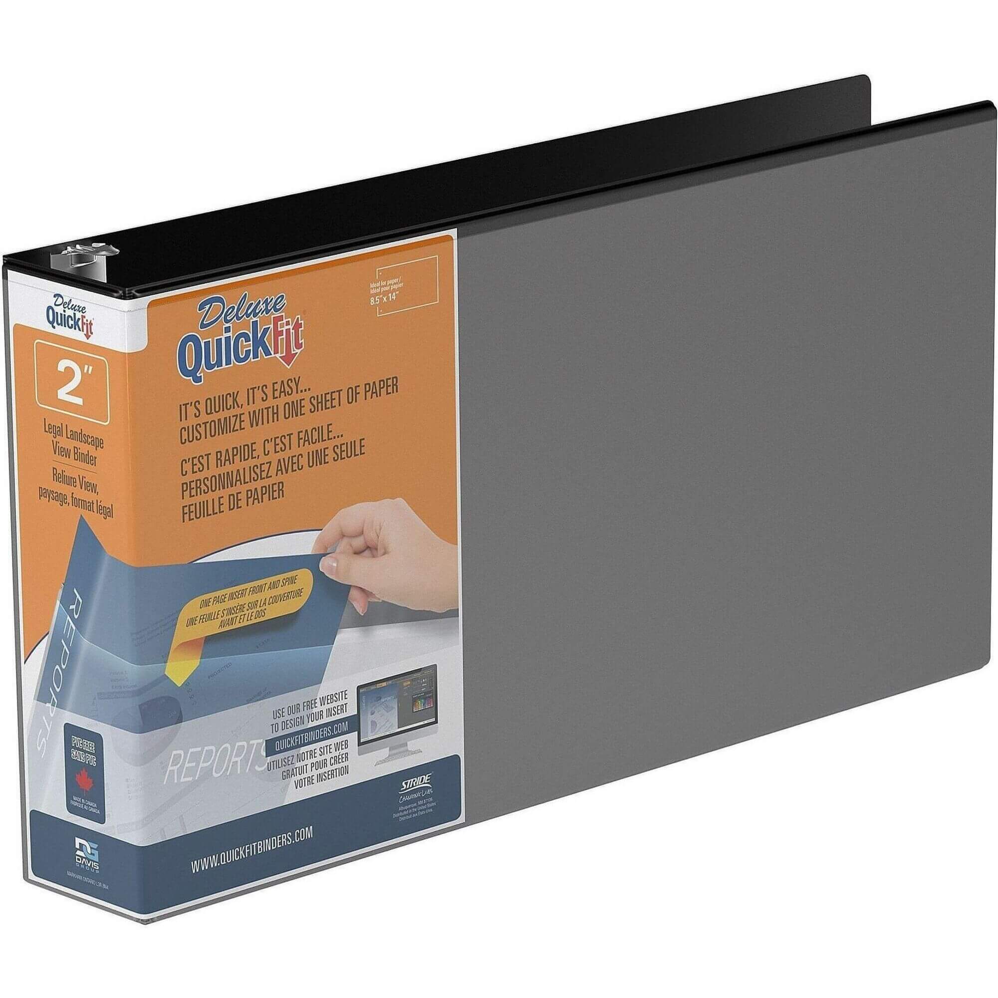 QuickFit Ring Binder, 2 Inch, Ledger Size