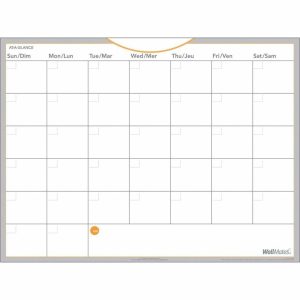 Alternative view of At-A-Glance Self-Adhesive Dry Erase Monthly Planner 18" x 24"