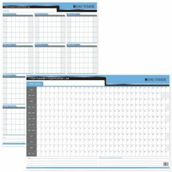 Alternative view of DayTimer Yearly Undated Laminated Reversible Planner, 24"x 36"