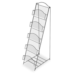 Alternative view of Safco Black Onyx Mesh Literature Floor Rack