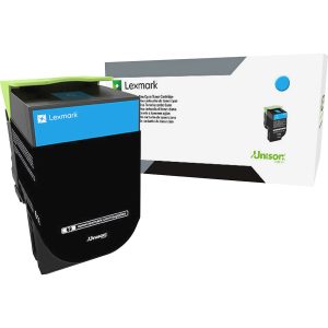 Alternative view of Lexmark Unison 800S2 Standard Yield Laser Toner Cartridge - Cyan - 1 Each