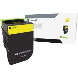 Alternative view of Lexmark Unison 800S4 Standard Yield Laser Toner Cartridge - Yellow - 1 Each