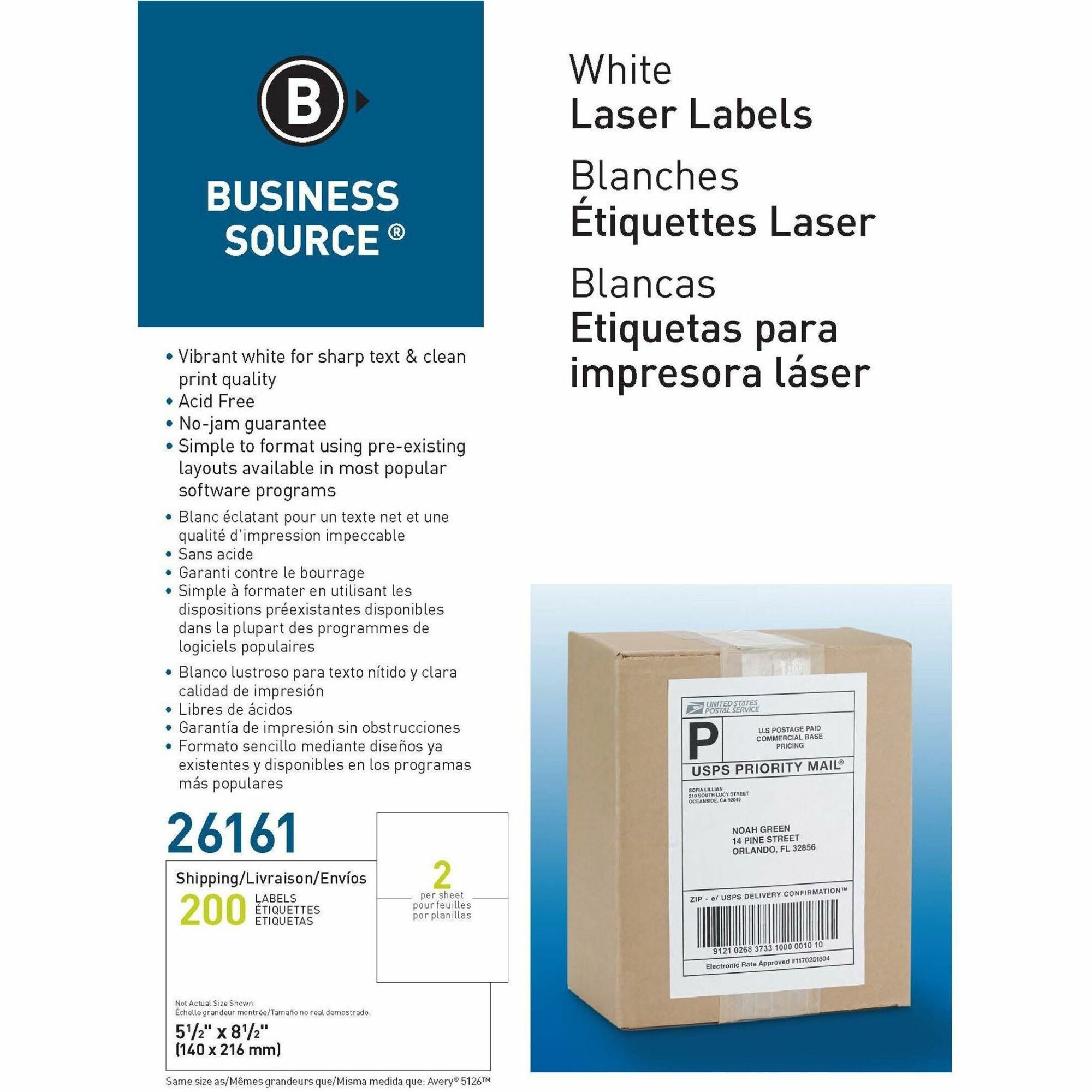 Business Source Shipping Labels - Image 2