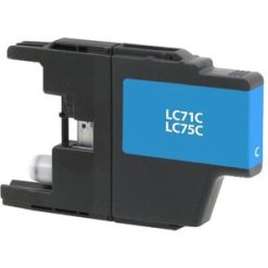 Alternative view of Clover Technologies High Yield Inkjet Ink Cartridge LC71C, LC75C - Cyan - 1 Each