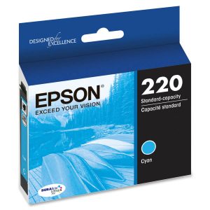 Alternative view of Epson DURABrite Ultra 220 Original Standard Yield Inkjet Ink Cartridge - Cyan - 1 Each
