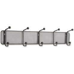 Safco Onyx 5-hook Steel Mesh Wall Rack