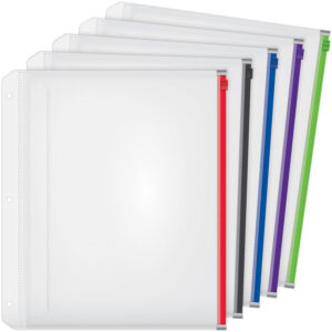 Alternative view of Cardinal? Zipper Binder Pockets - Quantity 5 / Pack