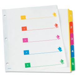 Alternative view of TOPS RapidX 5 & 8 Tab Super Colour Coded Dividers