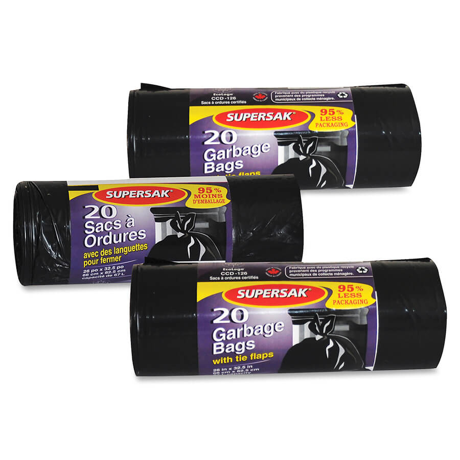 Supersak Ecologo-Certified Garbage Bags-240 / Carton - Image 3