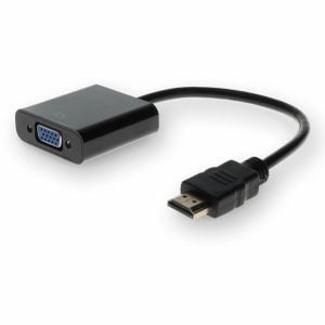 Alternative view of AddOn Lenovo 0B47069 Compatible HDMI 1.3 Male to VGA Female Black Active Adapter For Resolution Up to 1920x1200 (WUXGA)