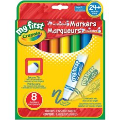 Alternative view of Crayola Markers, Round Tip Washable 8 ct - My First - Quantity 8 / Box