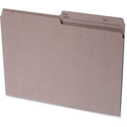 Continental 1/2 Tab Cut Letter Recycled Top Tab File Folder - Quantity 100 / Box