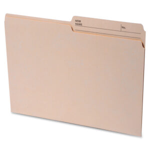 Alternative view of Continental 1/2 Tab Cut Letter Recycled Top Tab File Folder - 100 / Box