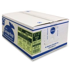 Alternative view of Ralston Industrial Garbage Bags 2600 Series - EcoLogo Recycled Black - 125 / Carton