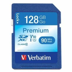 Alternative view of Verbatim 128GB Premium SDXC Memory Card, UHS-I V10 U1 Class 10