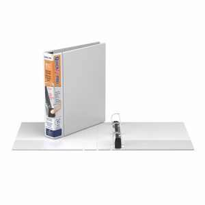 Alternative view of QuickFit PRO Heavy-Duty Single-Touch View Binder, Locking D Rings, 1.5 Inch, White